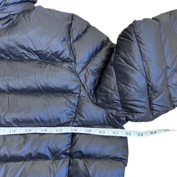 Andrew Marc Sz L Lightweight Packable Premium Down Jacket Quilted Long Black - Picture 16 of 16